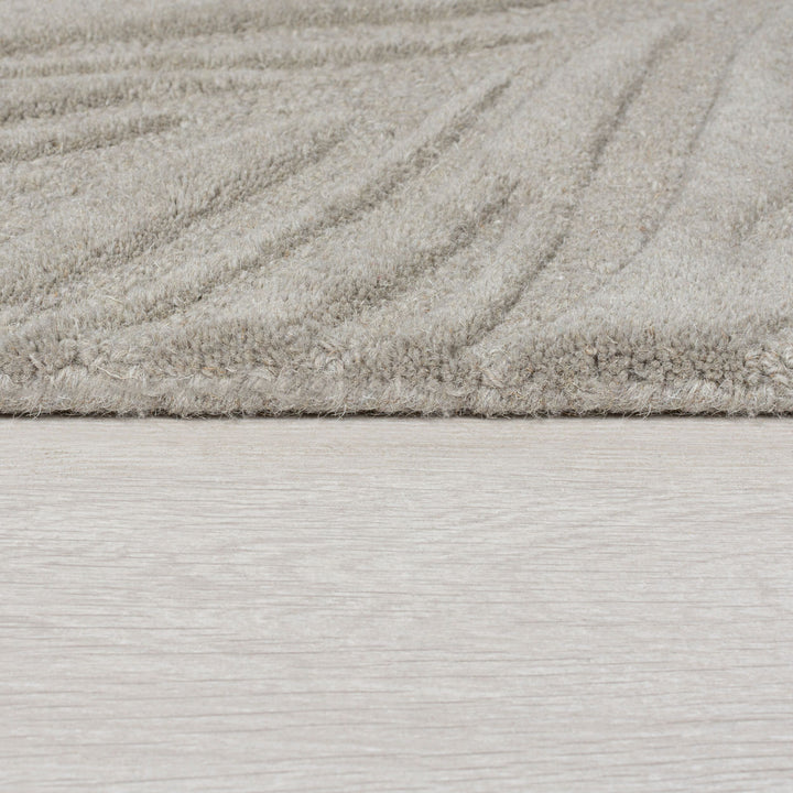Handgetufteter Teppich_ 100% Wolle_ in Beruhigenden Farben_ Kollektion LEVEN LEE von Kadima Design_Grau_#sku_BARK503119373939#