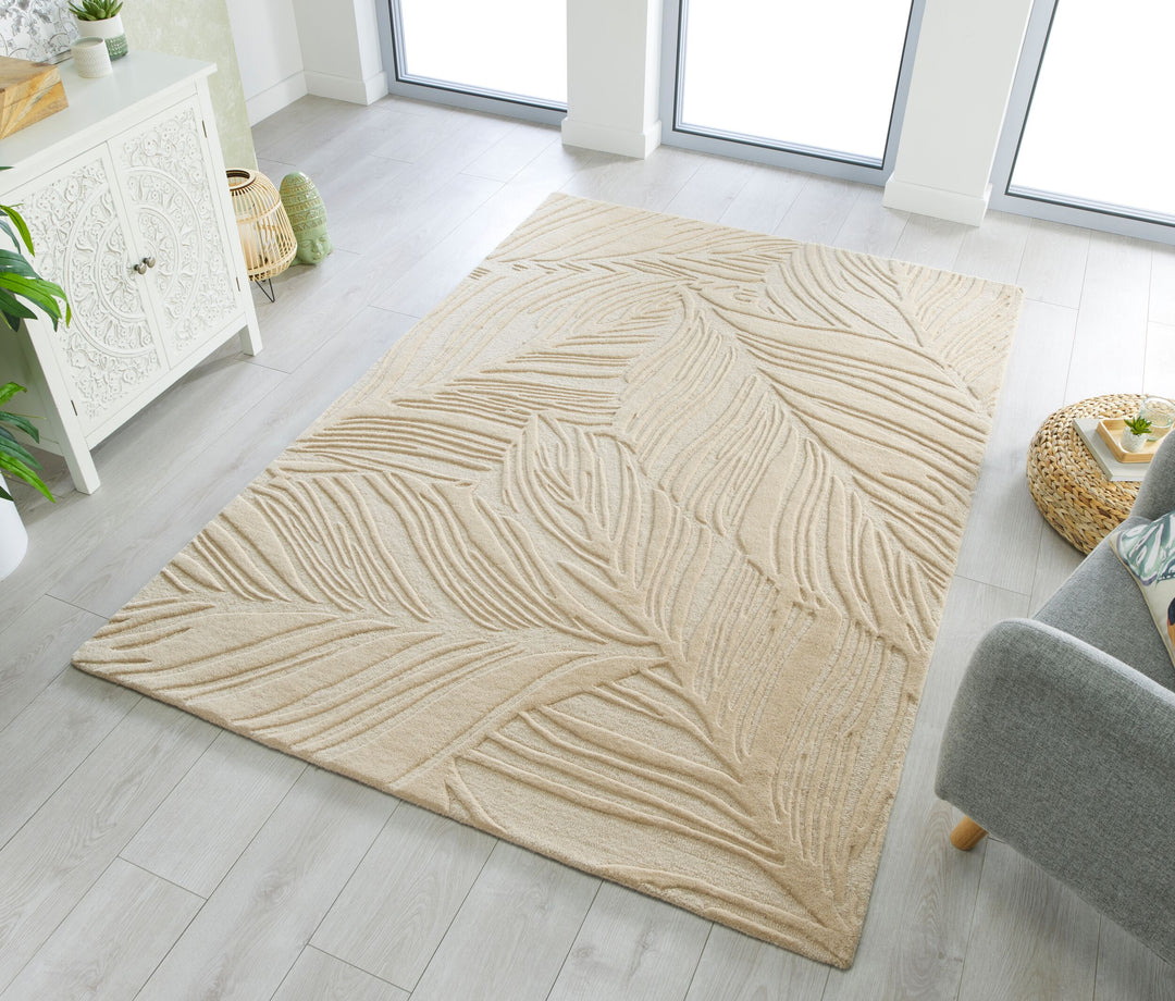 Handgetufteter Teppich_ 100% Wolle_ in Beruhigenden Farben_ Kollektion LEVEN LEE von Kadima Design_Beige_#sku_BARK503119371636-BARK503119371637-BARK503119373942#