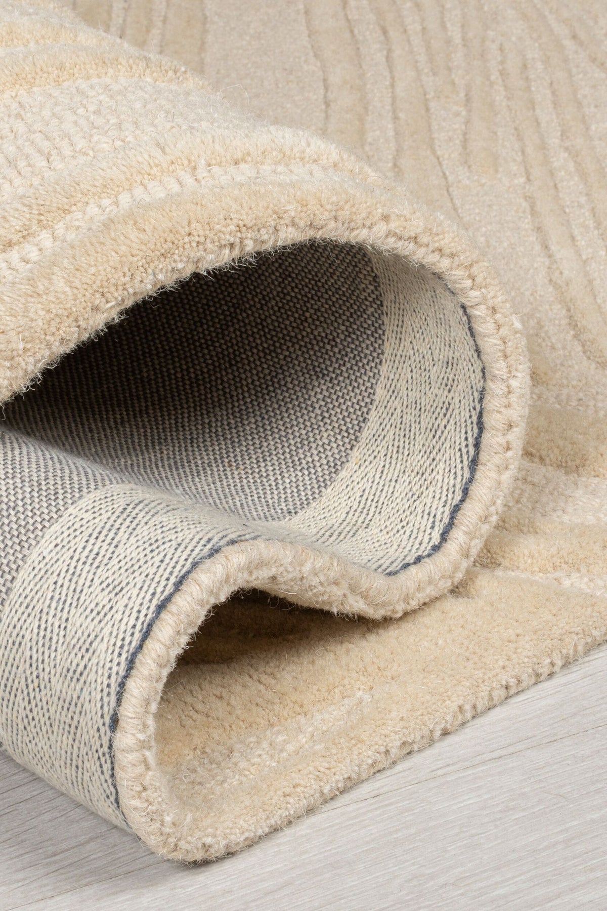 Wollteppich Blatt-Design - handgetuftet LEVEN LEE_Rechteckig_