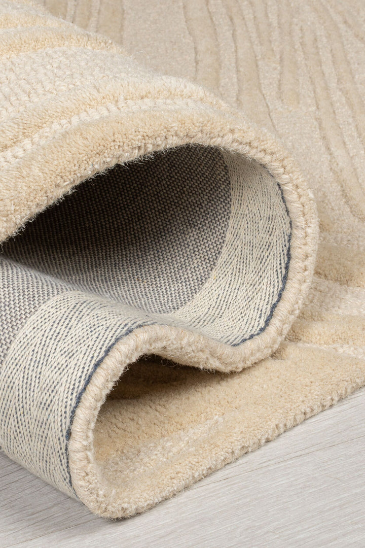 Handgetufteter Teppich_ 100% Wolle_ in Beruhigenden Farben_ Kollektion LEVEN LEE von Kadima Design_Beige_#sku_BARK503119371636-BARK503119371637-BARK503119373942#