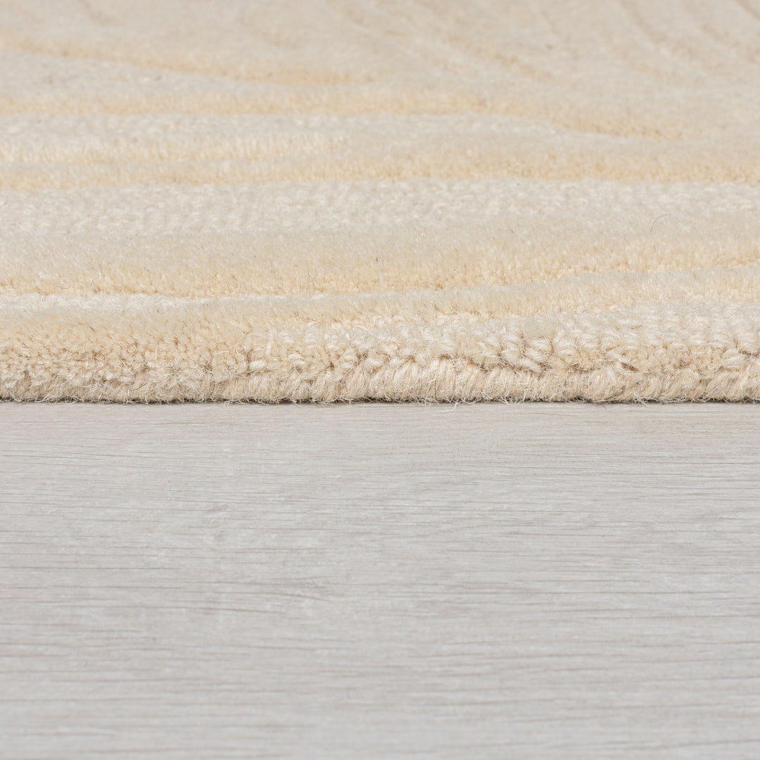 Handgetufteter Teppich_ 100% Wolle_ in Beruhigenden Farben_ Kollektion LEVEN LEE von Kadima Design_Beige_#sku_BARK503119373940#