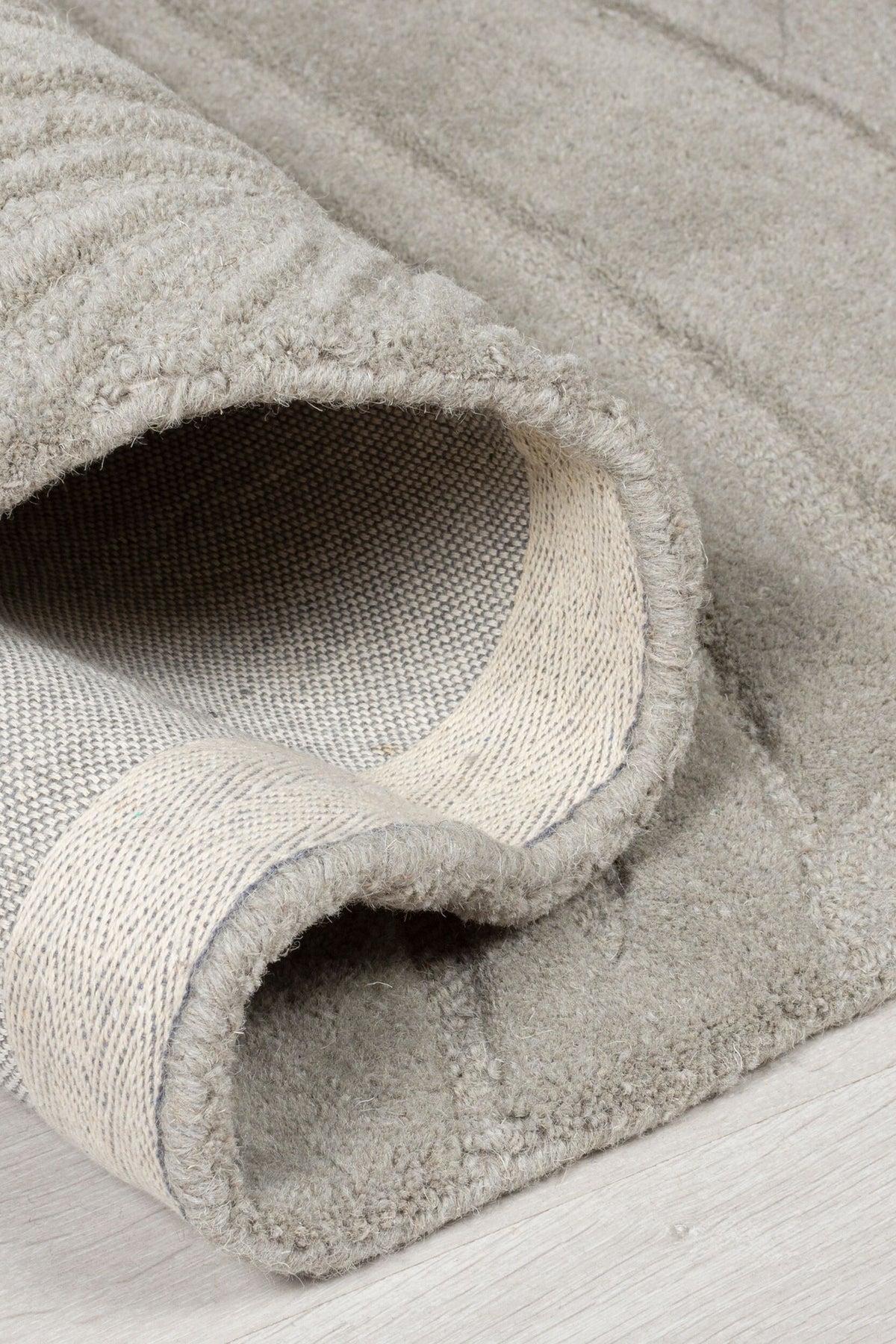 Wollteppich Blatt-Design - handgetuftet LEVEN LEE_Rechteckig_