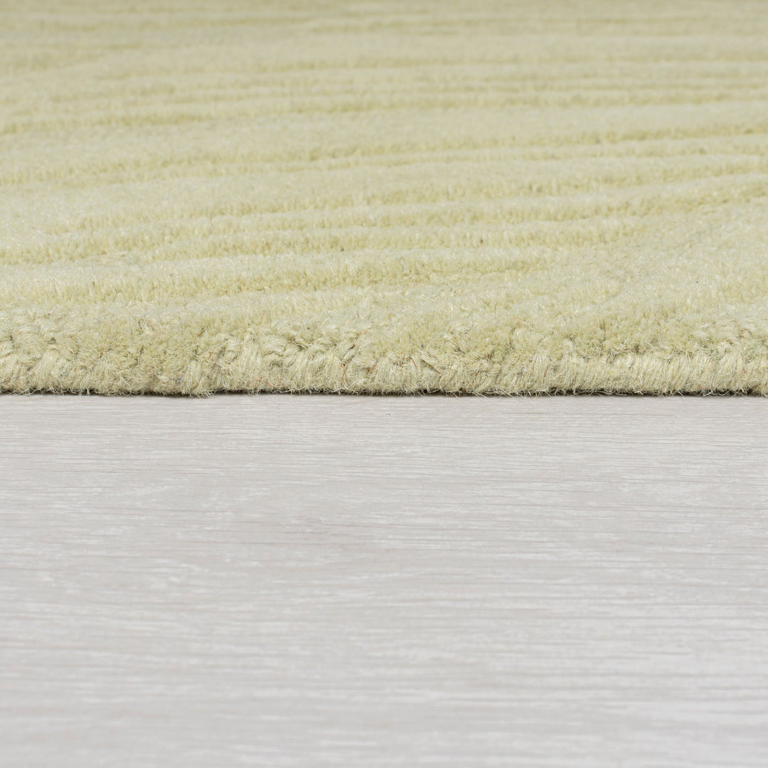 Handgetufteter Teppich_ 100% Wolle_ in Beruhigenden Farben_ Kollektion LEVEN LEE von Kadima Design_Grün-Beige_#sku_BARK503119373943-BARK503119373944#
