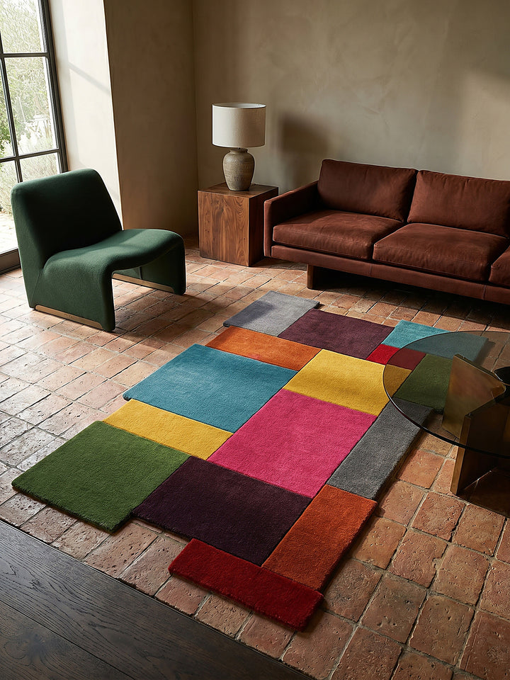 Teppich Multi rechteckig Editorial Styling_
