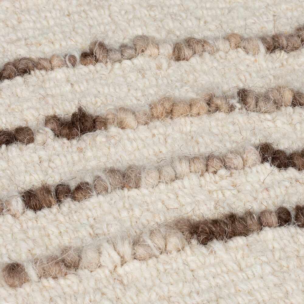 Handgetufteter Wollteppich in natürlichen Tönen_Natur-Braun_Rechteckig_