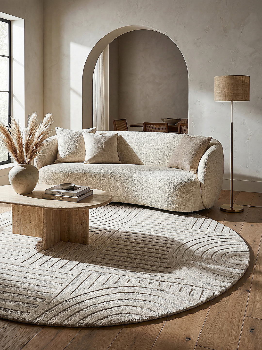 Teppich Elfenbein Farbdetail Muster_