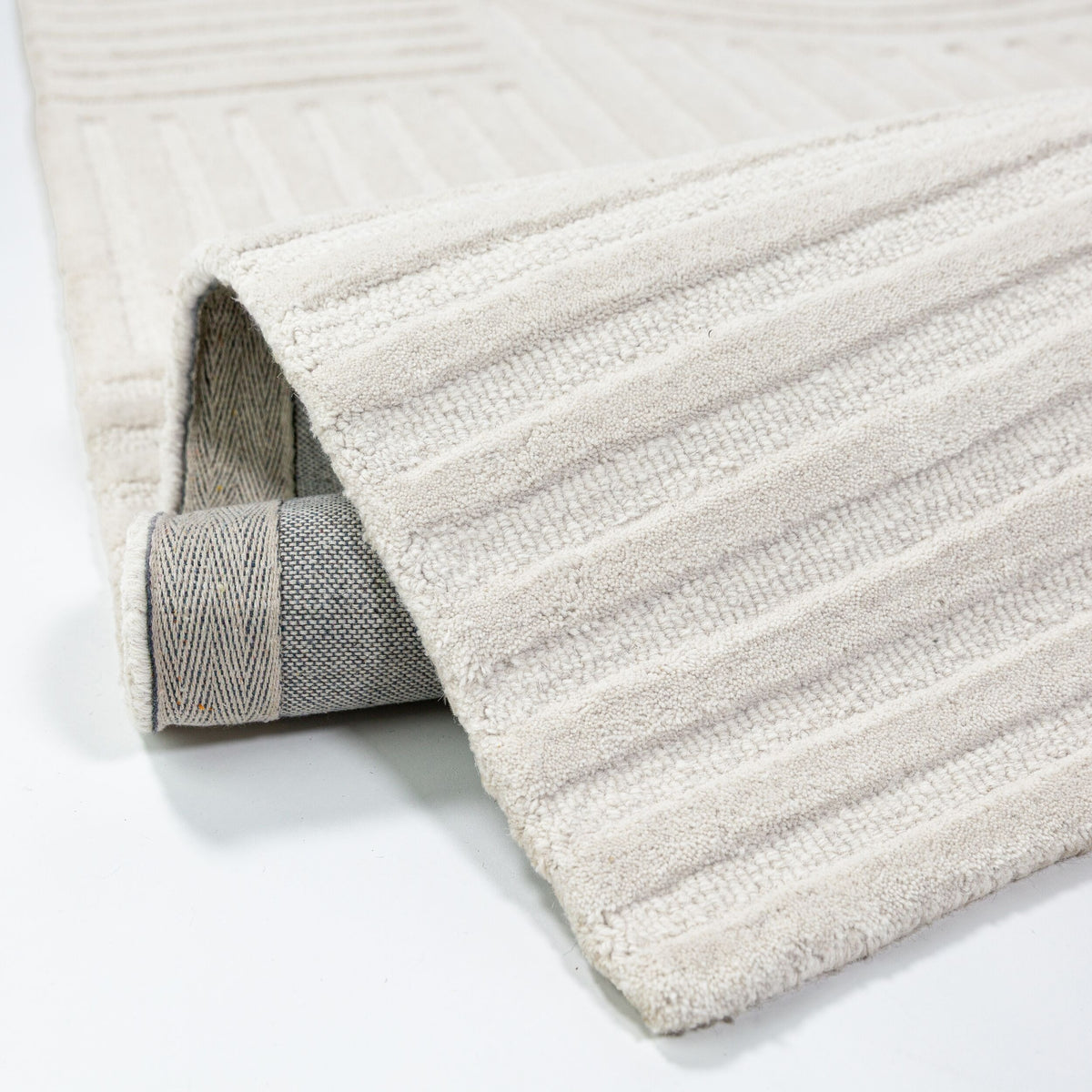 Teppich Elfenbein Läufer Wool Einrichtung Wohnidee Bodenbelag LEVEN_