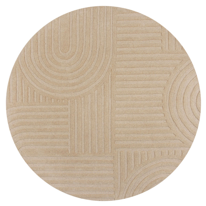 Handgetufteter Wollteppich in Pastellfarben LEVEN BLAKE von Kadima Design _Beige_#sku_BARK503119373946#