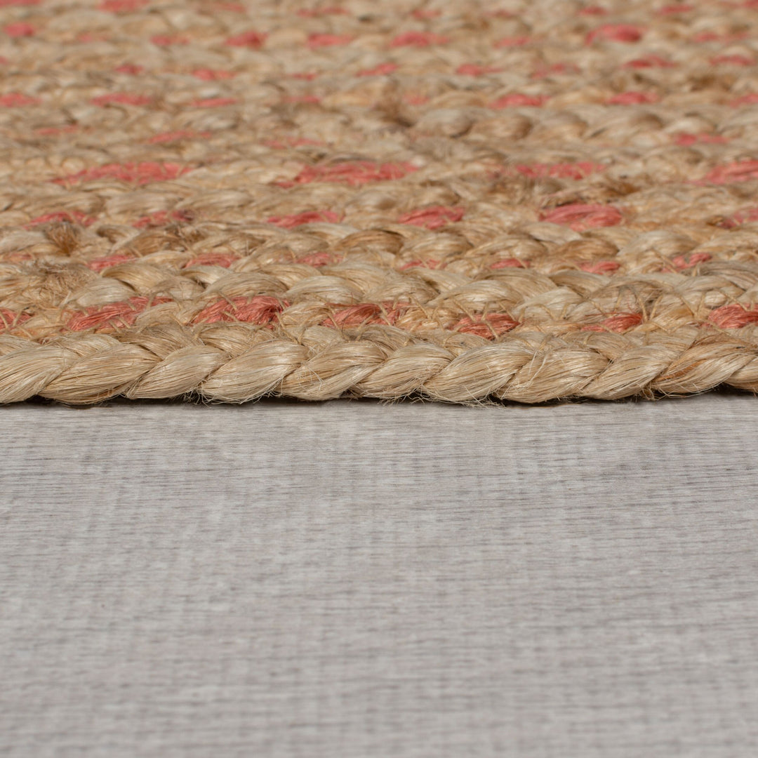 Handgewebter Jute-Teppich in Naturtönen EDEN von Kadima Design_Braun-Rosa_#sku_BARK503119374582-BARK503119374583#