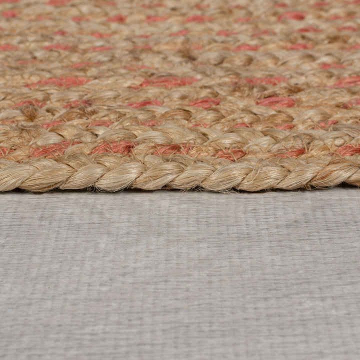 Handgewebter Jute-Teppich in Naturtönen EDEN von Kadima Design_Braun-Rosa_#sku_BARK503119374582-BARK503119374583#