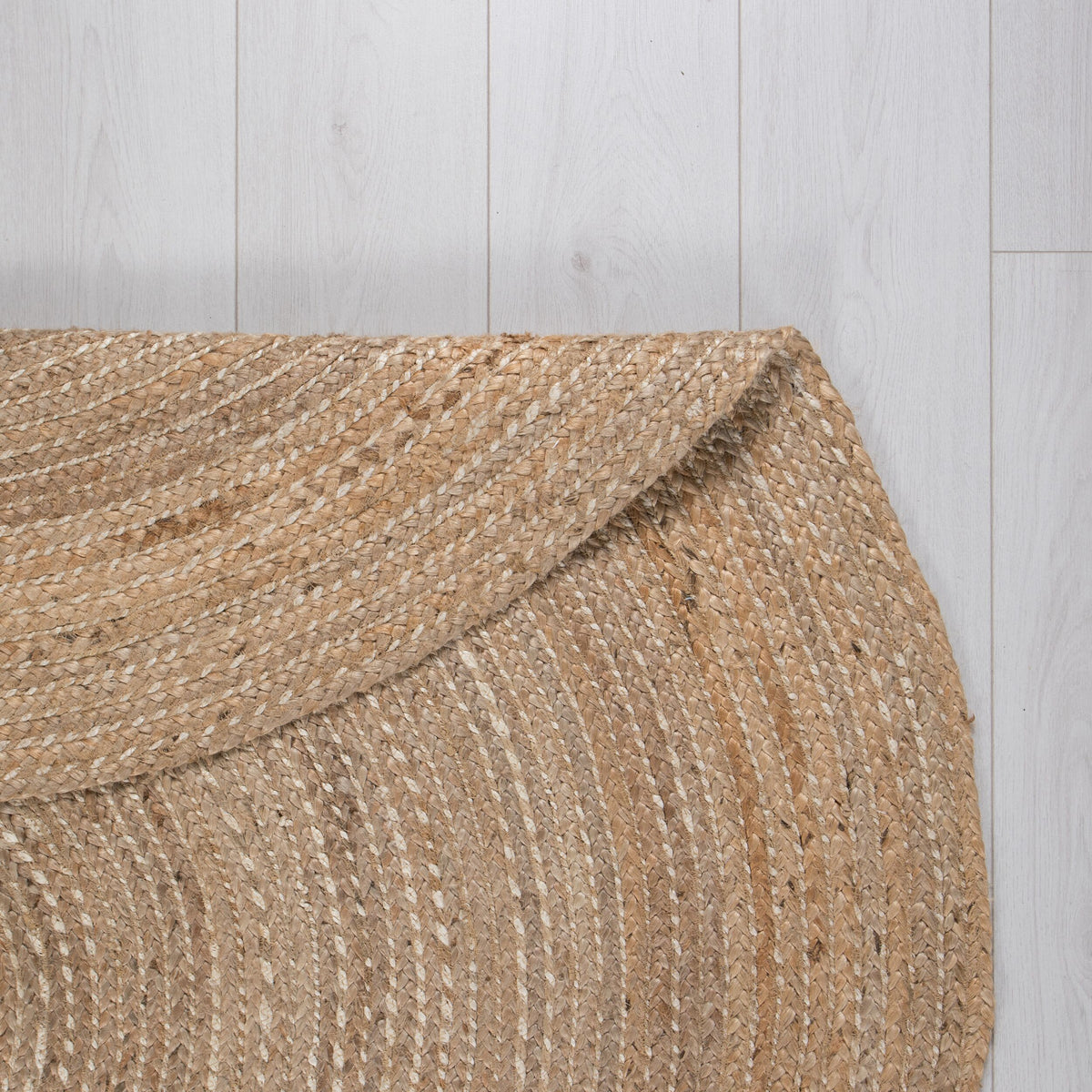 Teppich Jute in Naturtönen - handgewebt EDEN_Rund_