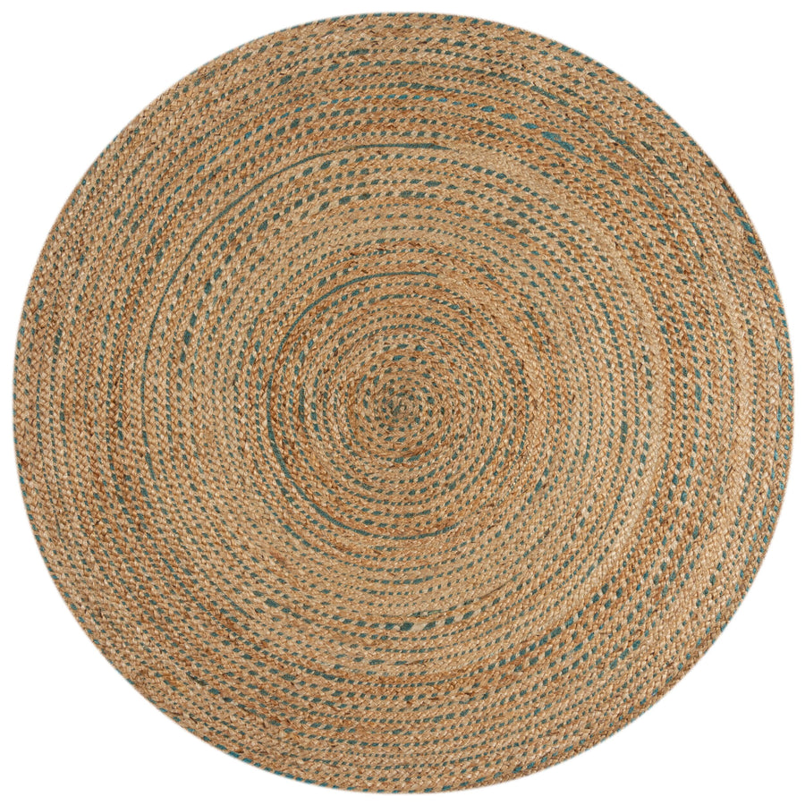 Teppich Jute in Naturtönen - handgewebt EDEN_Rund_