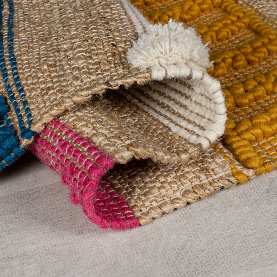 Naturteppich handgewebt Jute-Wolle-Mix skandinavisch WHARFE_Rechteckig_