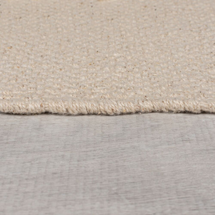 Handgewebter Teppich aus 100% Baumwolle_ Geometrisches Muster in Naturfarben - Kadima Design SILT Kollektion_Naturfarben_#sku_BARK503119375749-BARK503119375750-BARK503119375751-BARK503119375752#