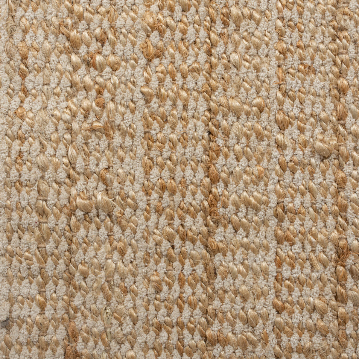 Teppich Jute Fransen-Design - handgewebt - beige CONWY Rechteckig