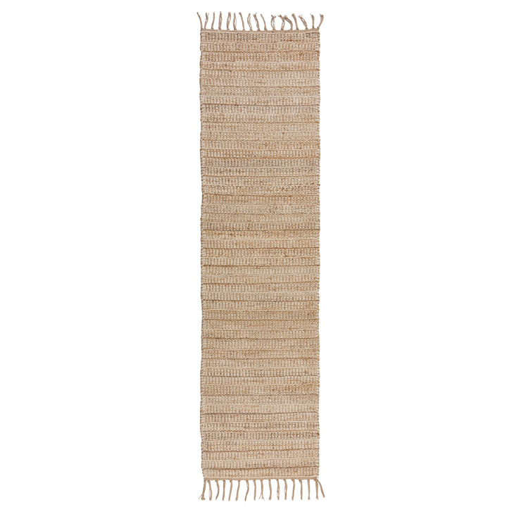 Handgewebter Teppich mit Fransen in Beige CONWY von Kadima Design - Natürlich & Stilvoll_Beige_#sku_BARK503119374608#