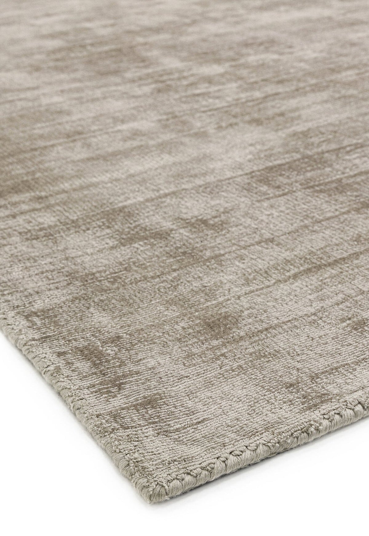 Exklusiver Viskose-Teppich - 120x170cm - Taupe-Glanz - perfekt für elegante Ankleidezimmer und Badezimmer von Kadima Design_