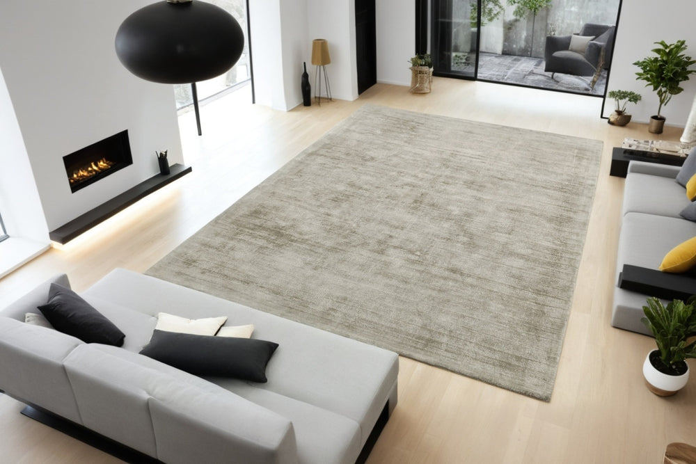 BARI Kollektion XXL-Teppich: 200x290cm, Taupe Vintage-Effekt, ideal für offene Wohnkonzepte und Lofts von Kadima Design_