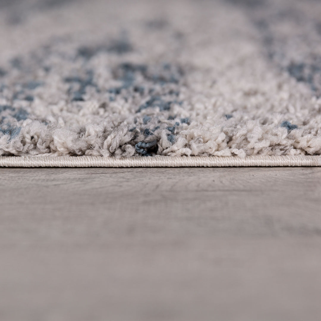 Hochflor Teppich  - Abstraktes Ombre Design  - Weich &amp; Strapazierfähig_Rechteckig_