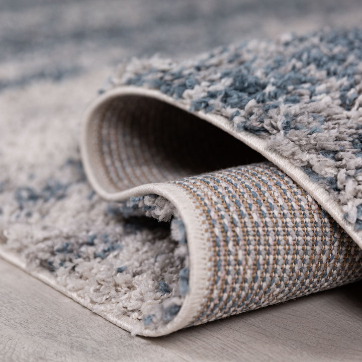 Hochflor Teppich Ombre Muster - Abstrakt - Schlafzimmer schmutzabweisend_Rechteckig_