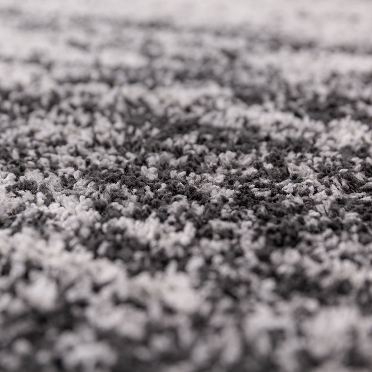 Hochflor Teppich Ombre Muster - Abstrakt - Schlafzimmer_Anthrazit_Rechteckig_