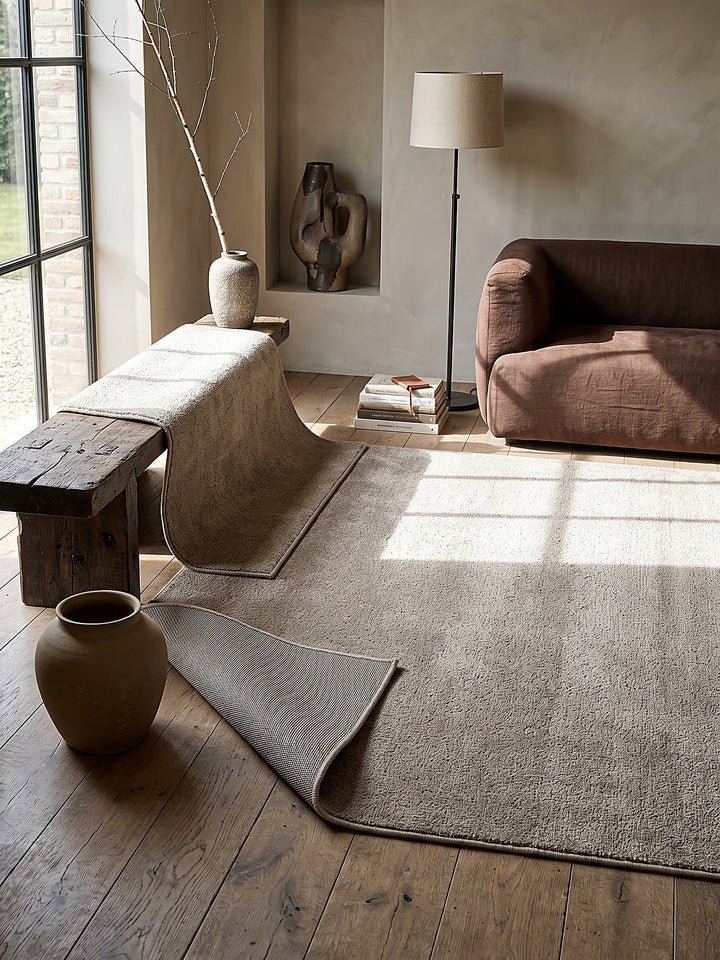 Teppich Sand rechteckig Editorial Styling_