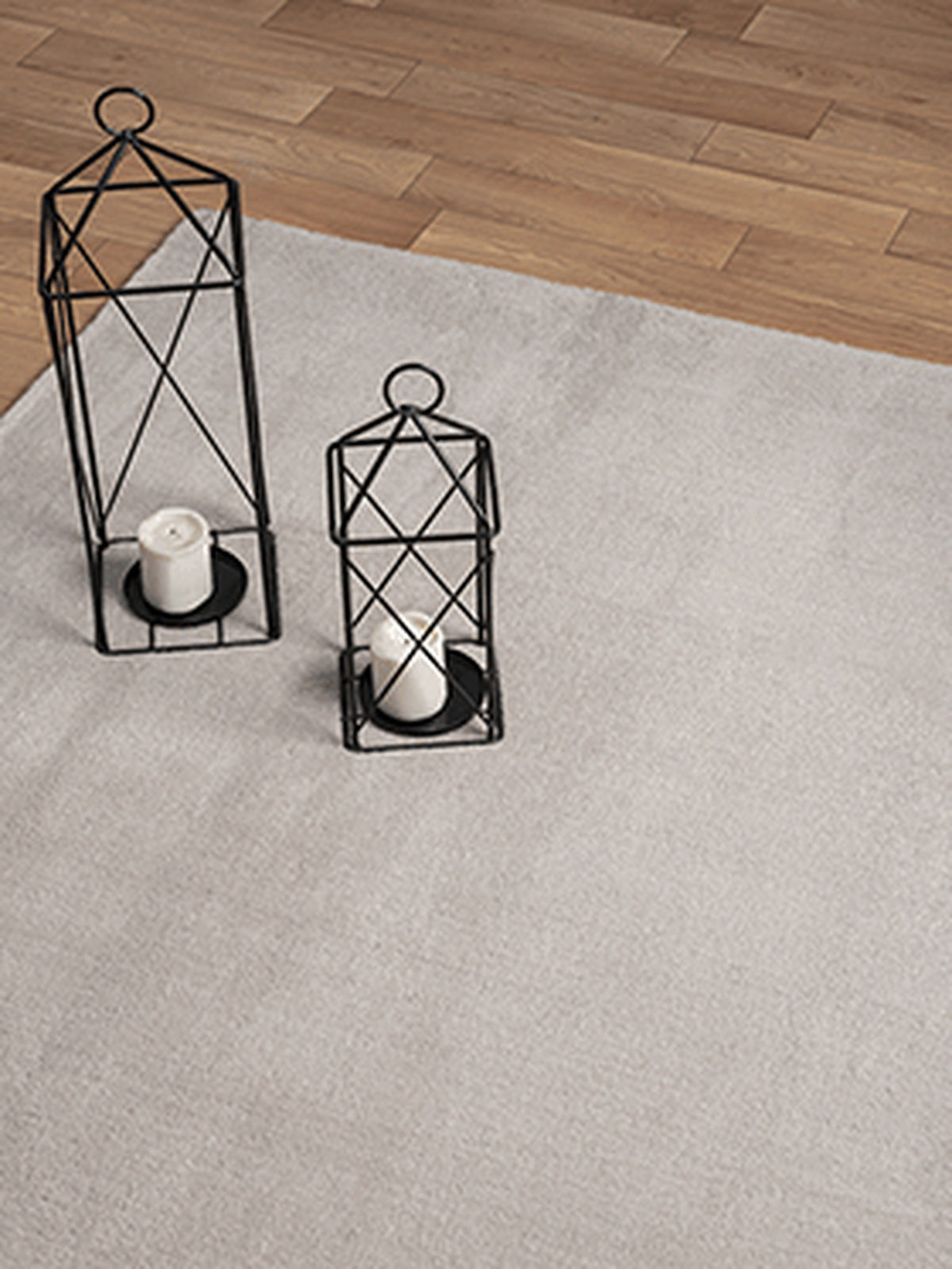 Teppich Sand Uni rechteckig Polyester Modern Einrichtung Wohnidee Bodenbelag ALDAN_