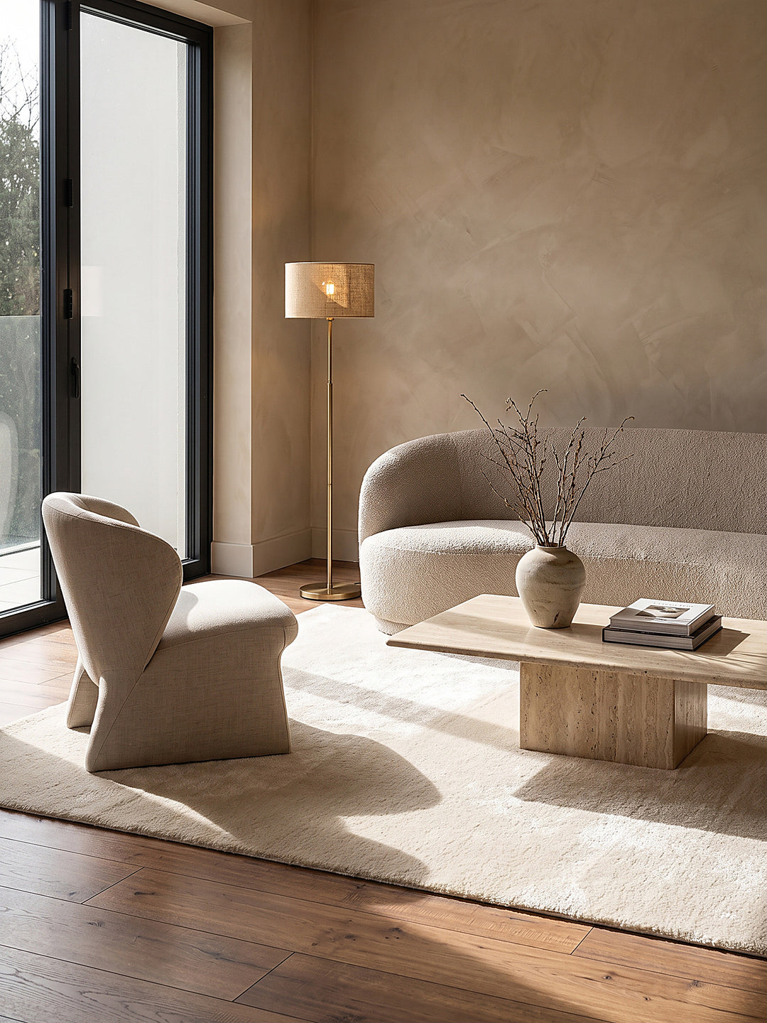 Teppich Beige Farbdetail Muster_