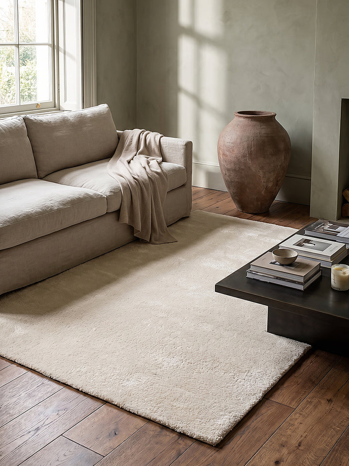 Teppich Beige als Wandteppich_