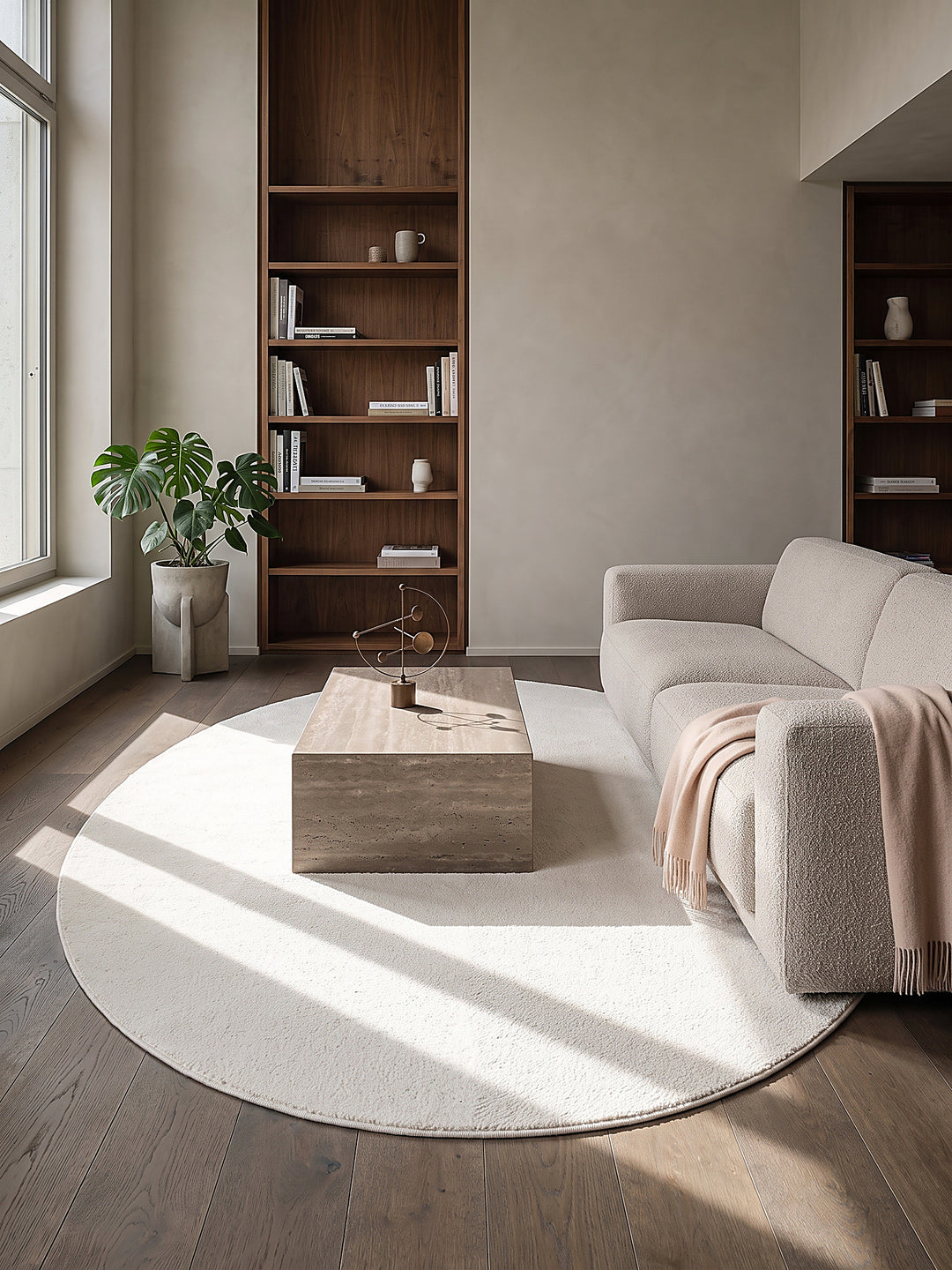 Teppich Creme oval Editorial Styling_