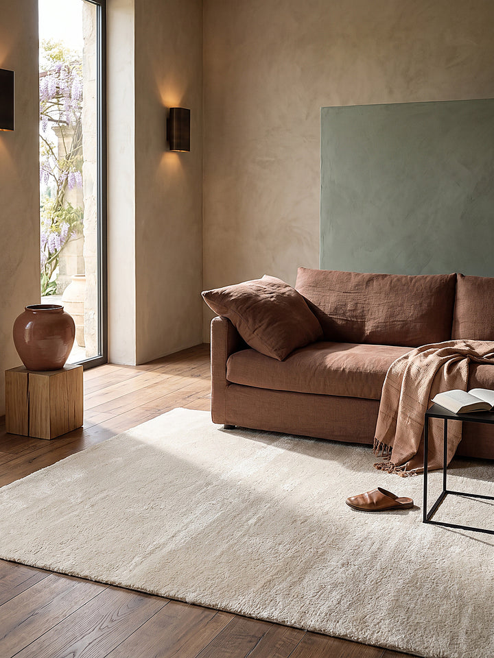 Teppich Beige Textur Nahaufnahme_