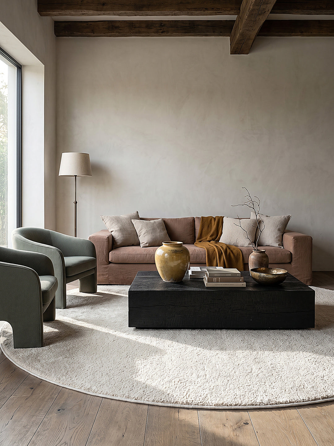 Teppich Creme Textur Nahaufnahme_