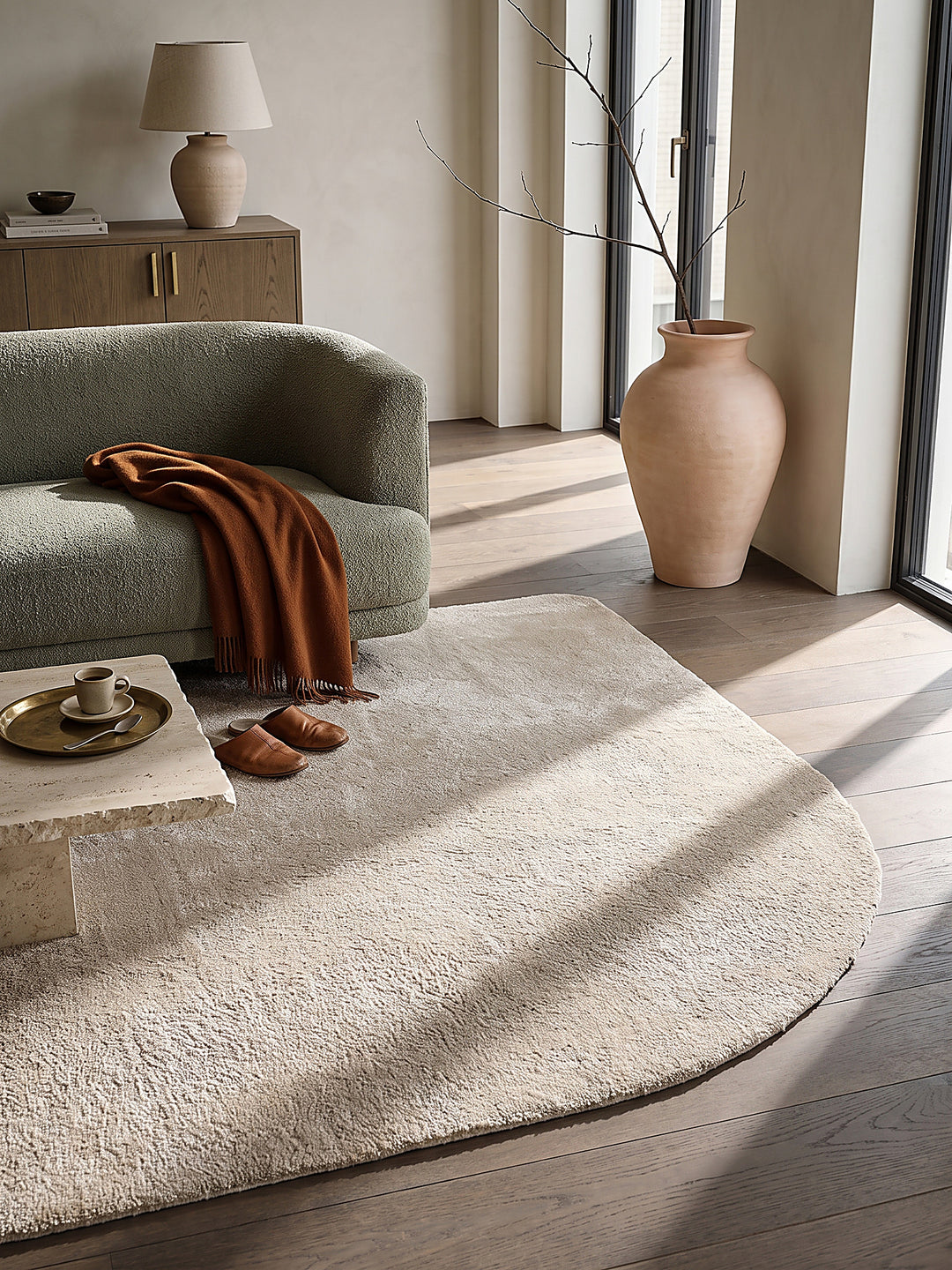 Teppich Beige Textur Nahaufnahme_