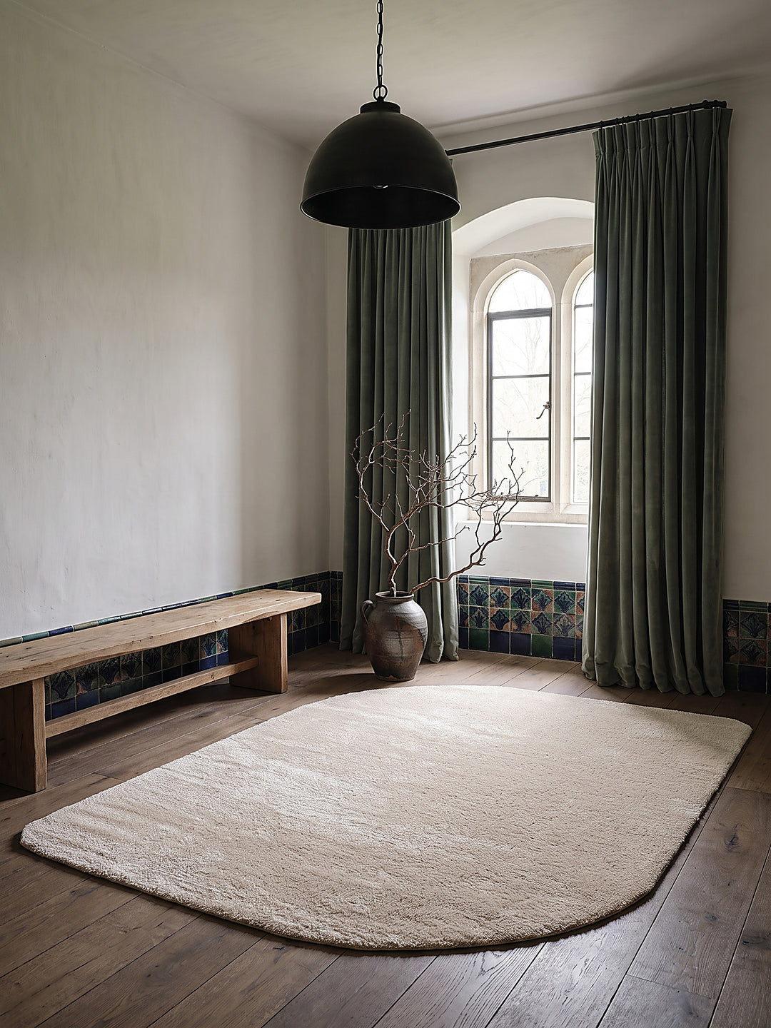Teppich Beige rechteckig im modernen Wohnzimmer_