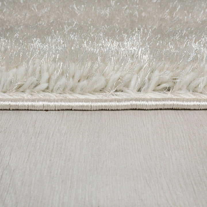Teppich Hochflor Samt-Design - plüschig DOVEL - Beige 80x150 cm_Rechteckig_