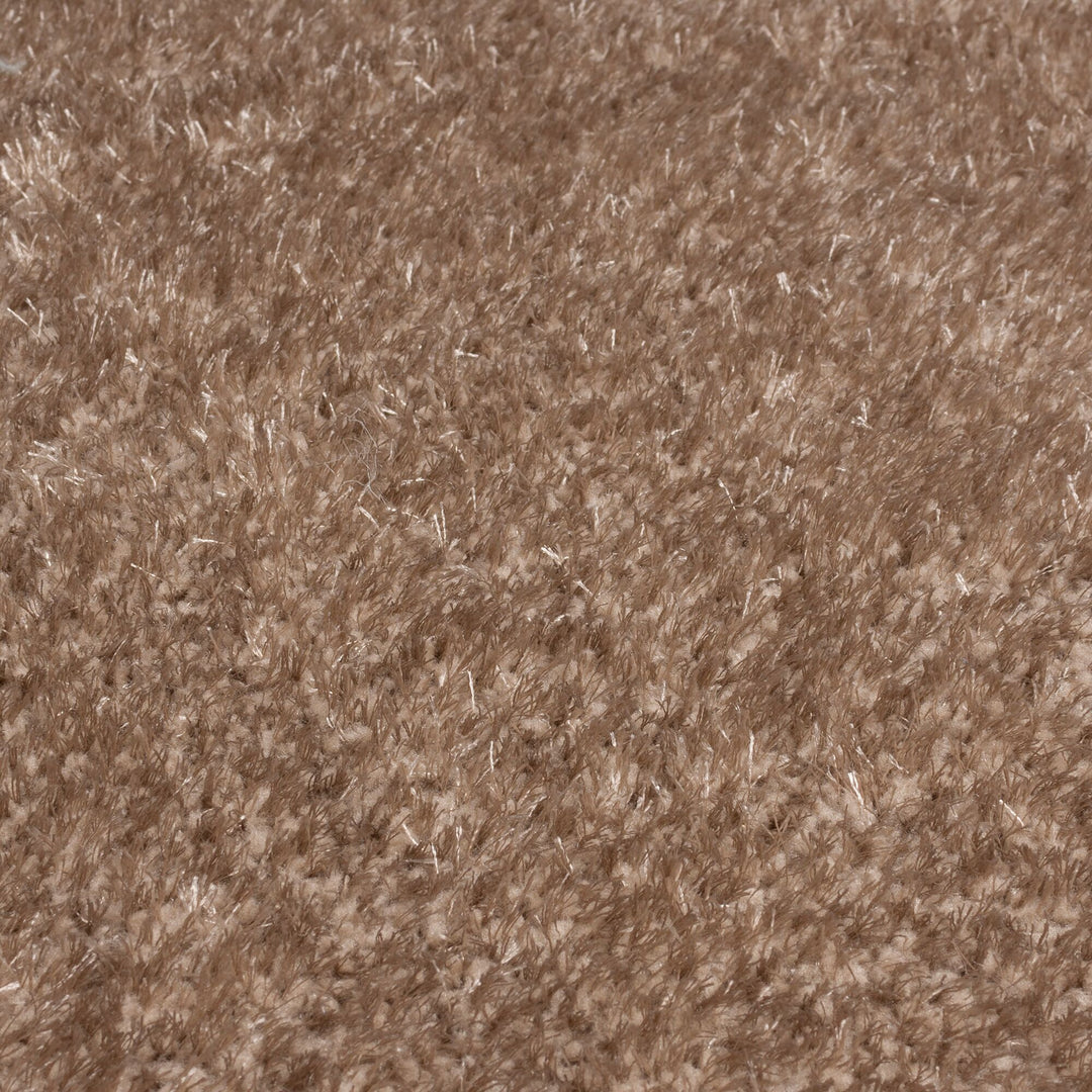 Hochflor-Teppich aus recyceltem Polyester_Braun_Rechteckig_