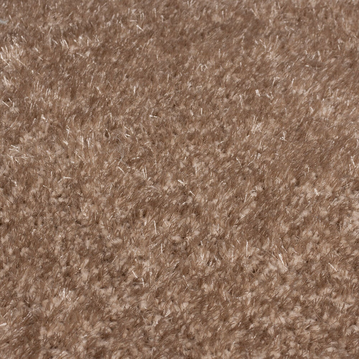 Hochflor-Teppich aus recyceltem Polyester_Braun_Rechteckig_