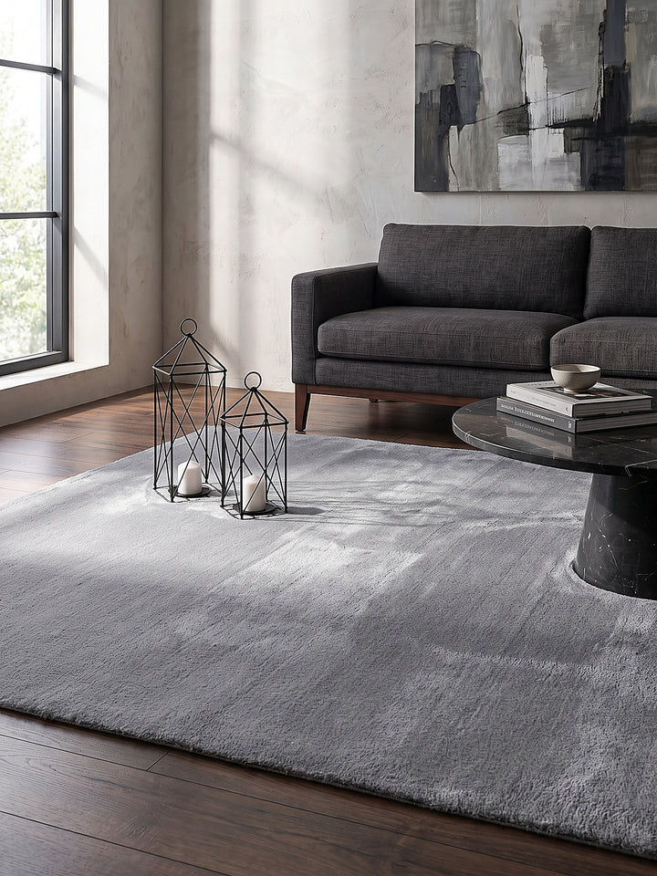 Teppich Grau Farbdetail Muster_