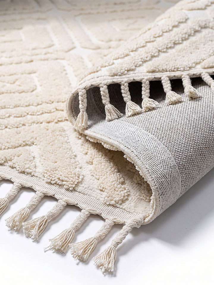 Teppich Creme Kante Verarbeitung_