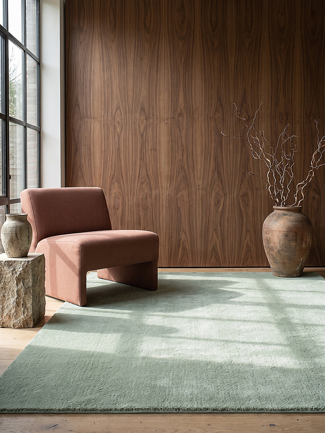 Teppich Grün rechteckig Editorial Styling_
