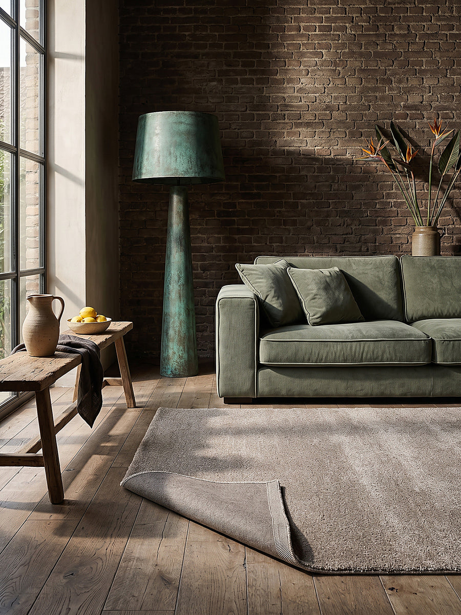 Teppich Beige rechteckig Editorial Styling_