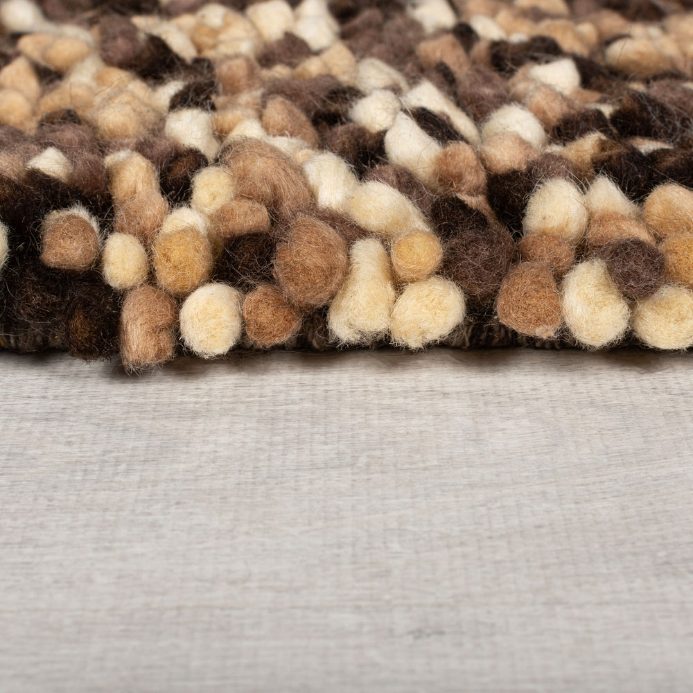 Hochflor Teppich aus 100% Wolle  - Handgewebt  - Weich &amp; Luxuriös_Rechteckig_