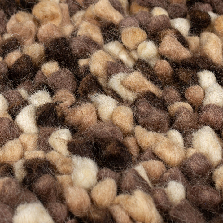 Wollteppich Hochflor Unifarben - Schlafzimmer_Braun_Rechteckig_