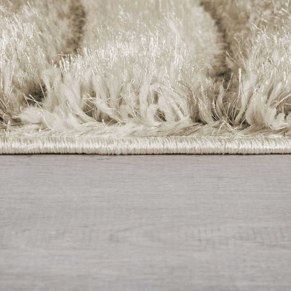 Teppich Hochflor Carved-Design - strukturiert NADD - Naturfarben 80x150 cm Rechteckig