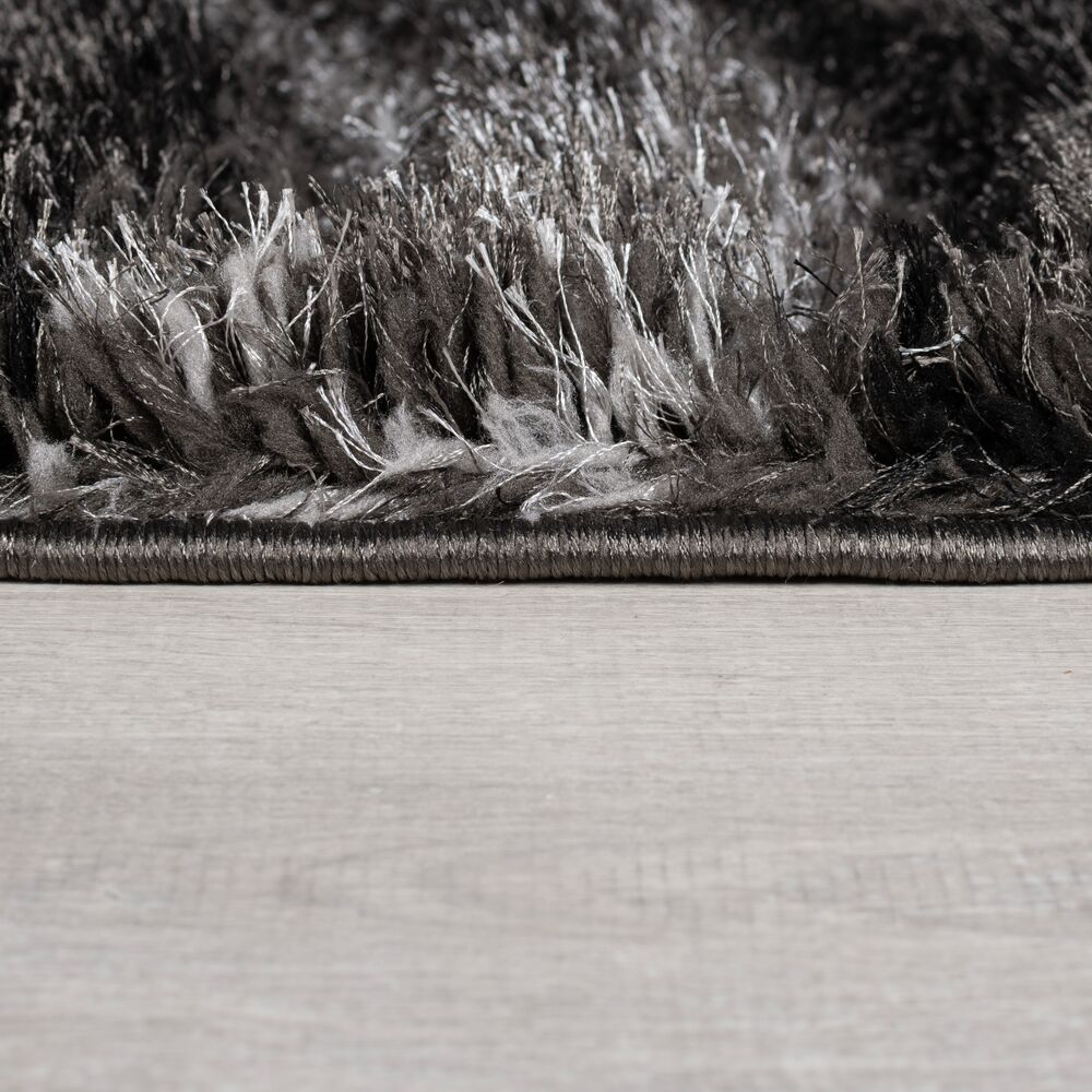 Teppich Hochflor Carved-Design - strukturiert NADD - Grau-Schwarz 80x150 cm_Rechteckig_