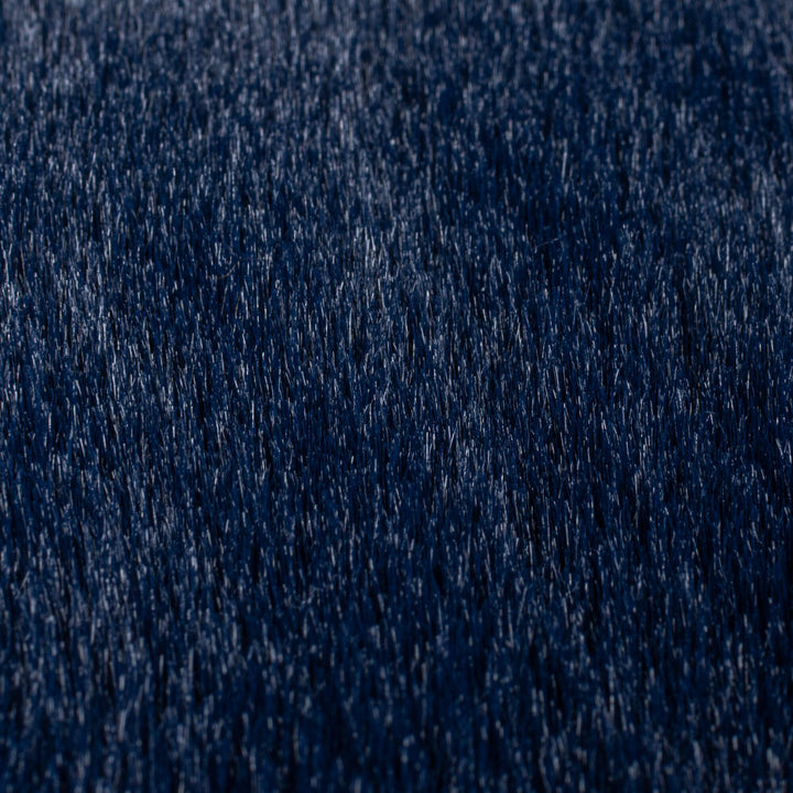 Hochflor Teppich Unifarben - Schlafzimmer_Blau_Rechteckig_