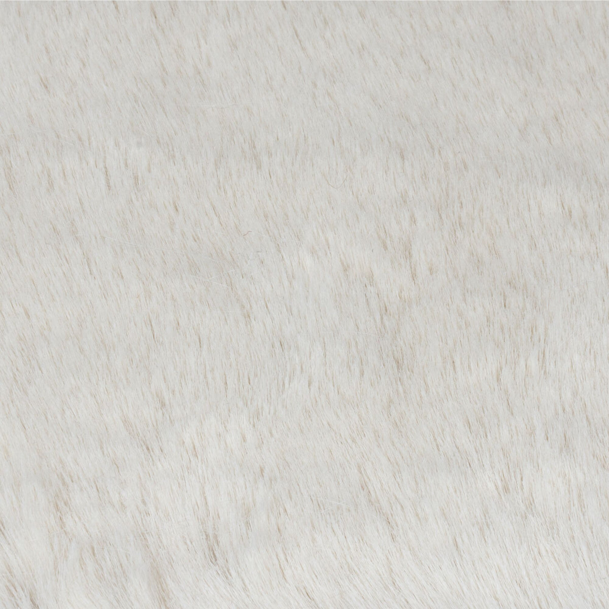 Teppich Kunstfell Creme-Weiß uni Hochflor Flor Nahaufnahme weich Rechteckig_
