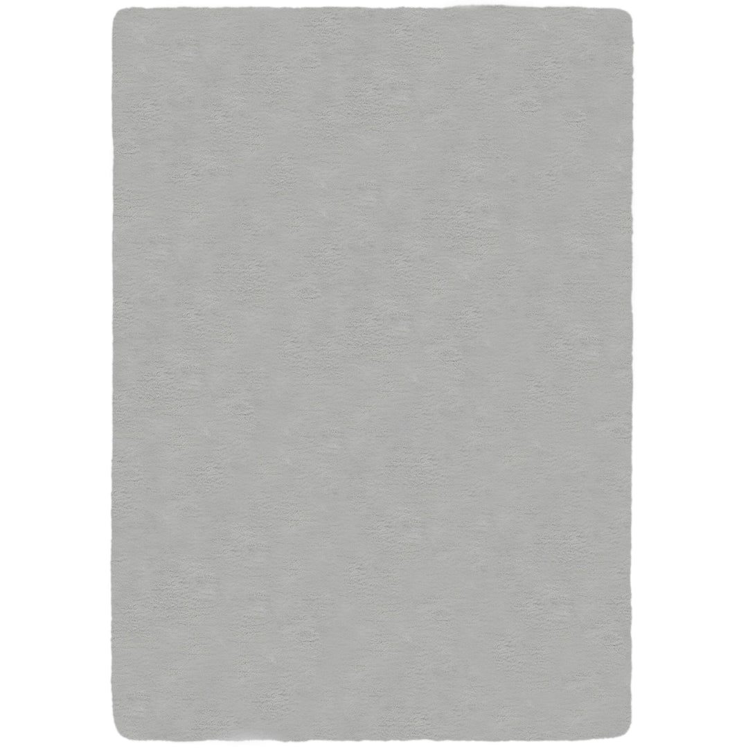 Hochflor Teppich Unifarben - Schlafzimmer_Rechteckig_