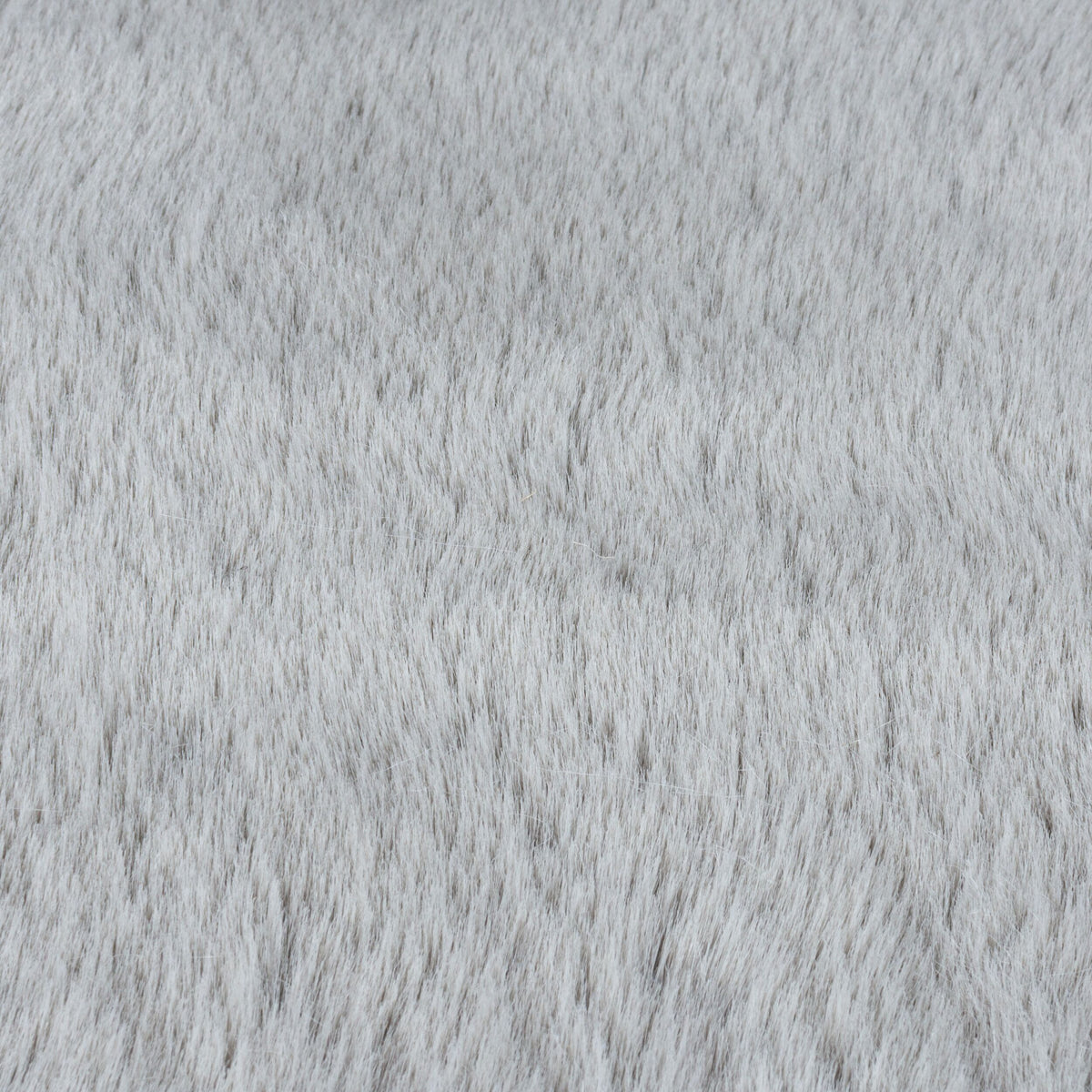 Teppich Kunstfell Hellgrau uni Hochflor Flor Nahaufnahme weich Rechteckig_
