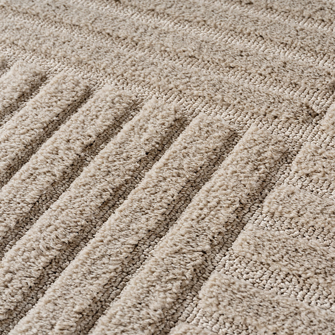 Teppich Beige Skandinavischer Boho Polypropylene Skandinavischer Boho Einrichtung Wohnidee Bodenbelag RIGI_